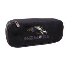 Kožený penál Ravens Football, chlapci a dívky, velkokapacitní penál, školní potřeby, dárek, roztomilý penál na zip, měkká taška na