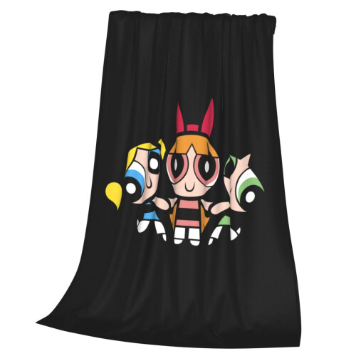Κουβέρτα καναπέ φανέλας Powerpuff Girls, εξαιρετικά μαλακή θήκη από μικροφλις, 50"x60" 2