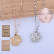 Jacenvly2024 Halskettingen voor dames Uitverkoop Bloemen Sleutelbeenketting Kaart Halsketting Gepersonaliseerde Sieraden Cadeau Feestdagen