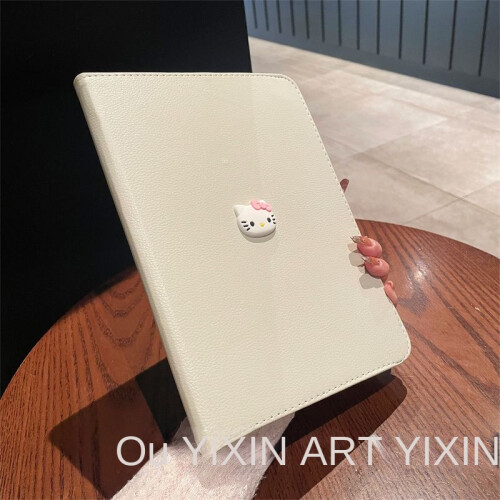 Capa protetora Hello Kitty de desenho animado compatível com iPad de 10,2 polegadas, capa para tablet de 10,9/Pro de 11 polegadas, compatível com 1