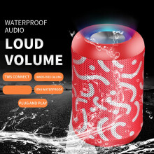 Altavoz SUSUchens compatible con Bluetooth, resistente al agua, con sonido envolvente, inalámbrico, para exteriores, con subwoofer, ideal para el