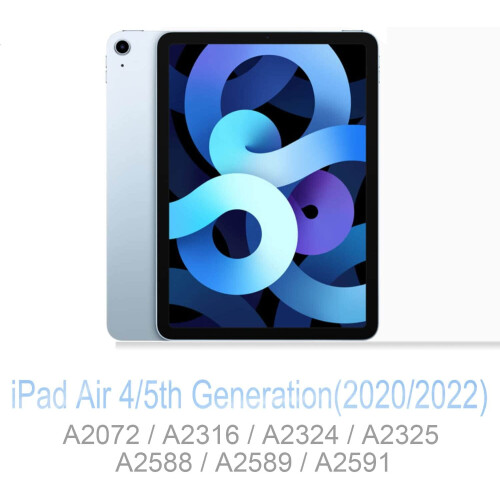 Capa transparente compatível com iPad Air de 5ª geração, leve e compatível com iPad Air de 5ª/4ª geração de 10,9 polegadas (2022/2020). 1