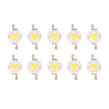 Lot de 10 LED blanches chaudes 2 broches 3 W haute puissance (100-110 lm)