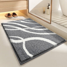 Luxe badkamerkleden, zachte, absorberende microvezel badkleden, gevormde toiletmatten, antislip pluche badmatten voor de badkamer, nu in de