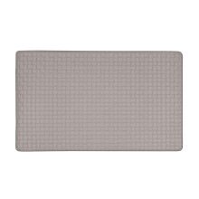 Achim Woven Embossed Faux Leather Kitchen Solid Rectangle Anti Fatigue Mat, Grey, 18x30, 1 Piece