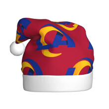 Chapeaux de Noël personnalisés pour adultes aux couleurs de l'équipe de football des Rams, chapeaux de décoration de Noël, chapeaux cadeaux de