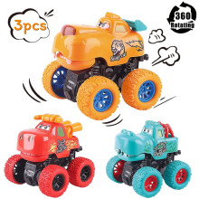 Voiture jouet HAOAN pour garçon de 1 an - Camion monstre à friction - Véhicule à rétrofriction pour tout-petits de 1, 2 et 3 ans