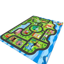 Kyursd Alle Tepper Salg! Barneteppe Parkeringsplass Klatrematte Spill Trafikk Veimatte Småbarn Barnehageteppe Sklisikker (40*60cm)