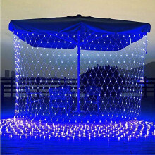 Guirlande lumineuse LED féérique en filet, rideau lumineux, décoration de Noël, d'extérieur, étanche, pour la maison et les fêtes.