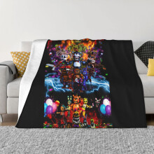 Couverture Five Nights At Freddy's - Plaid en flanelle ultra douce et confortable, polaire microfibre chaude et moelleuse pour canapé, sofa, lit