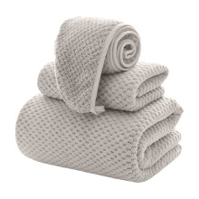 Lot de 3 serviettes de bain Tahtuvzn, grandes, en microfibre à séchage rapide, douces et absorbantes, compatibles avec les hôtels, salles de bain
