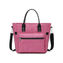Sac à lunch isotherme pour femme 11 L, pliable et étanche, idéal pour le travail, les pique-niques et les activités de plein air (rose).