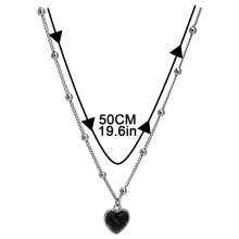 Tarmeek-kettingen voor dames, temperatuurgevoelige hartvormige sieraden, creatieve Valentijnsdagcadeaus