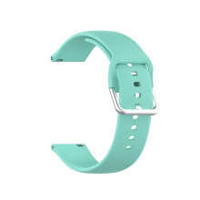Silikon sportigt svettbeständigt enfärgat klockarmband med bekväm justering och bred kompatibilitet kompatibelt med smartklocka