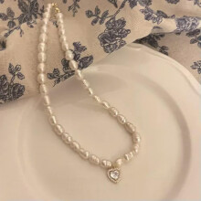 RSAMD Fashion Koreaanse stijl parel zirkoon hanger ketting elegante vintage sleutelbeenketting ChaJO-A16