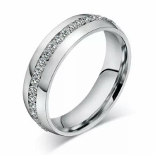 RSAMD Fashion 8MM Edelstahlringe für Herren, Titanschmuck, Größen 6-12, Silber #2-9