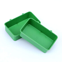 Bird Bath for Cage Parrot Bathtub Set, Easy Clean Tray Promotes Bird Health, 2Pcs Green