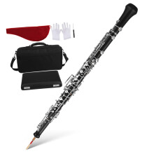 Oboe for Beginners 22 Key C Key Composite Wood Student Oboe with Warm Tone and Accessories