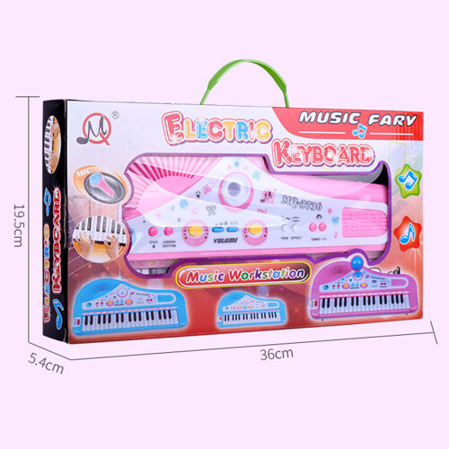 Kids' 37-Key Electronic Keyboard with Microphone & Audio Input 1