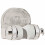Adjustable Suction Cup Shower Head Holder Wall Mount for Handheld Shower White No Drill 1