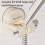 Adjustable Suction Cup Shower Head Holder Wall Mount for Handheld Shower White No Drill 4