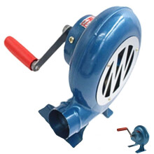 BBQ Hand Crank Blower with Durable Iron Gears for Camping Outdoor Cooking, Strong Wind Output