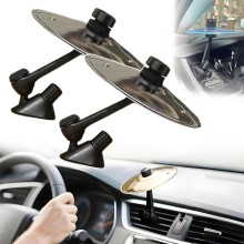 Car Cymbal Air Vent Accessory, Mini Drum Crash Cymbal for Car, Adjustable Angle, 2 Pcs Silvery