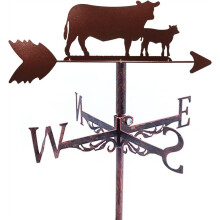 Weather Vane Rooftop Wind Direction Indicator for Garden Backyard Patio Pasture Decor