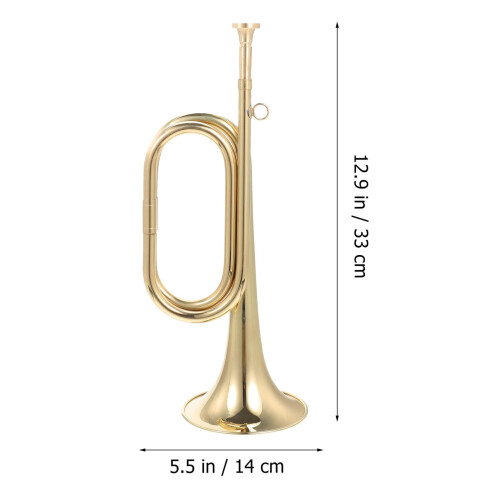 Copper Bugle Horn for Beginners with Accurate Intonation and Durable Brass Construction 2