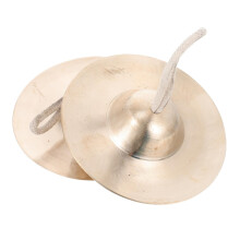 Finger Cymbals Copper Belly Dance Percussion with Clear Bright Tone and Ergonomic Grip, 2pcs