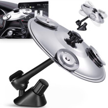 Car Air Vent Cymbal with 3Pair Jingles, Mini Drum Crash Cymbal for Fun Crisp Metallic Sound