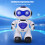 Robot interactif danseur et parlant, robot télécommandé programmable à LED avec détection de gestes, programmation de mouvements, contrôle sans 7