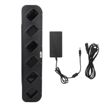 Mehrfachladestation für Walkie-Talkies, Sechsfach-Ladegerät mit LED-Anzeigeleuchten, Ladeschutz, Netzteil, international einsetzbar
