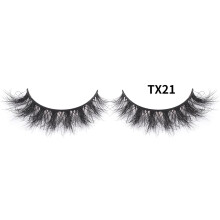 Nvzi -b 1 Pairs Wispy Mink Lashes Fluffy Eye Lashes Natural Look Volume Fake Eyelashes，TX21