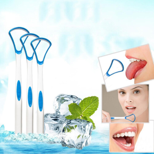 Plastic tongreiniger/schraper voor mondhygiëne X5Y7 1