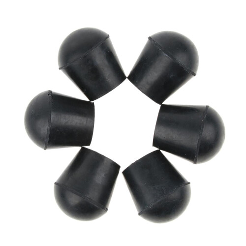 6x Bengala Triangular Dobrável com Ponteiras de Borracha 3/4'' - Preta, 22mm 1
