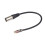 2x kabel XLR samec-samec, adaptér XLR-převodník, měnič audio patch kabelů - 30 cm 3