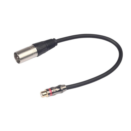 2x kabel XLR samec-samec, adaptér XLR-převodník, měnič audio patch kabelů - 30 cm 2