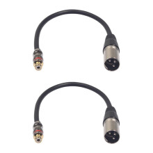 2X Female to XLR Male Cable,XLR to Converter Audio Adapter Patch Cable Changer -30cm
