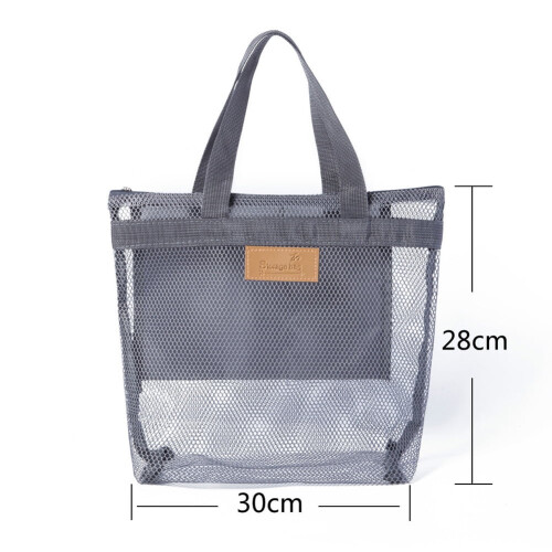 Φορητή τσάντα ντους Walbest mesh Caddy Quick Dry Κρεμαστή τουαλέτα Organizer μπάνιου, τσάντα 2