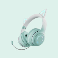 Sluchátka Gnobogi BT029C Bluetooth headset. Skládací úložný prostor, připojení Bluetooth/audio kabelem. Přenosná sluchátka do uší,