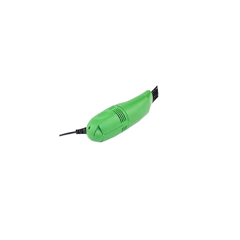 Usb Keyboard Vacuum Cleaner With Brush For Computer Desktop Dust Removal, Portable Silver 9164114590480