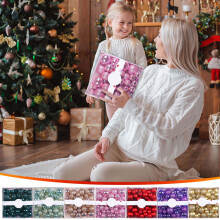 44-teiliges Set mit bunten, galvanisierten Kunststoffkugeln (3/4/5 cm), passend für Christbaumkugeln