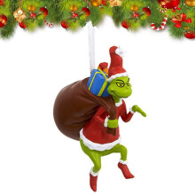 Grinch-Weihnachtsbaumanhänger aus Kunstharz, Weihnachtsschmuck, Geschenk für Kinder