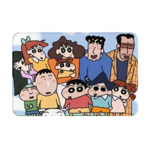 Crayon Shin-Chan személyre szabott flanel szőnyeg beltéri használatra otthonra, hálószobába, fürdőszobába, konyhába, padlószőnyeg
