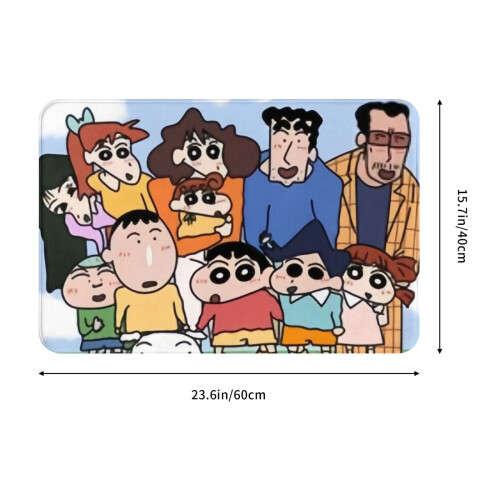Εξατομικευμένο χαλί φανέλας Crayon Shin-Chan για εσωτερικούς χώρους, σπίτι, υπνοδωμάτιο, 2