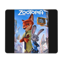 Zootopia muismat met rubberen rand, bureauonderlegger, schrijfmat, multifunctionele gamemat, muismat voor computers, laptopmuis, muismat