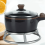 Qtmnekly Wok από ανοξείδωτο ατσάλι, δαχτυλίδι, καυστήρας, σχάρα, ανταλλακτική σύρμα, 4