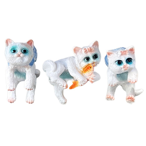 Hesroicy3Pcs Στολίδι Ενυδρείου Ρεαλιστικό Σχήμα Διακοσμητικό Κινούμενο Σχέδιο 1