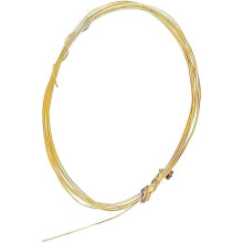 1 bundel 925 sterling zilveren gouden draad, 26 gauge, buigbare draad voor knutselwerk, artistieke bloemen, sieraden en kralen.